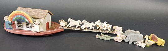4117-955 Noahs Ark Carved Set A