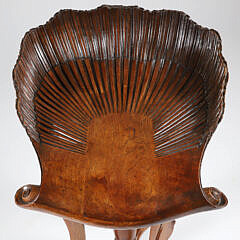 Finely Carved Walnut Venetian Grotto Piano Stool, 19th Century
