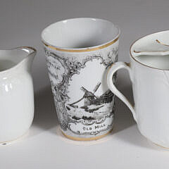 Collection of Six Antique Nantucket Souvenir Porcelains 