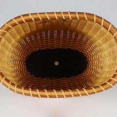 Swing Handle Oval Form Nantucket Basket Purse