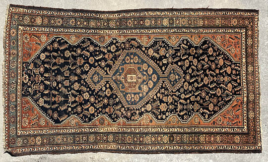 7-4623 Antique Persian Triabal Carpet A IMG_9632