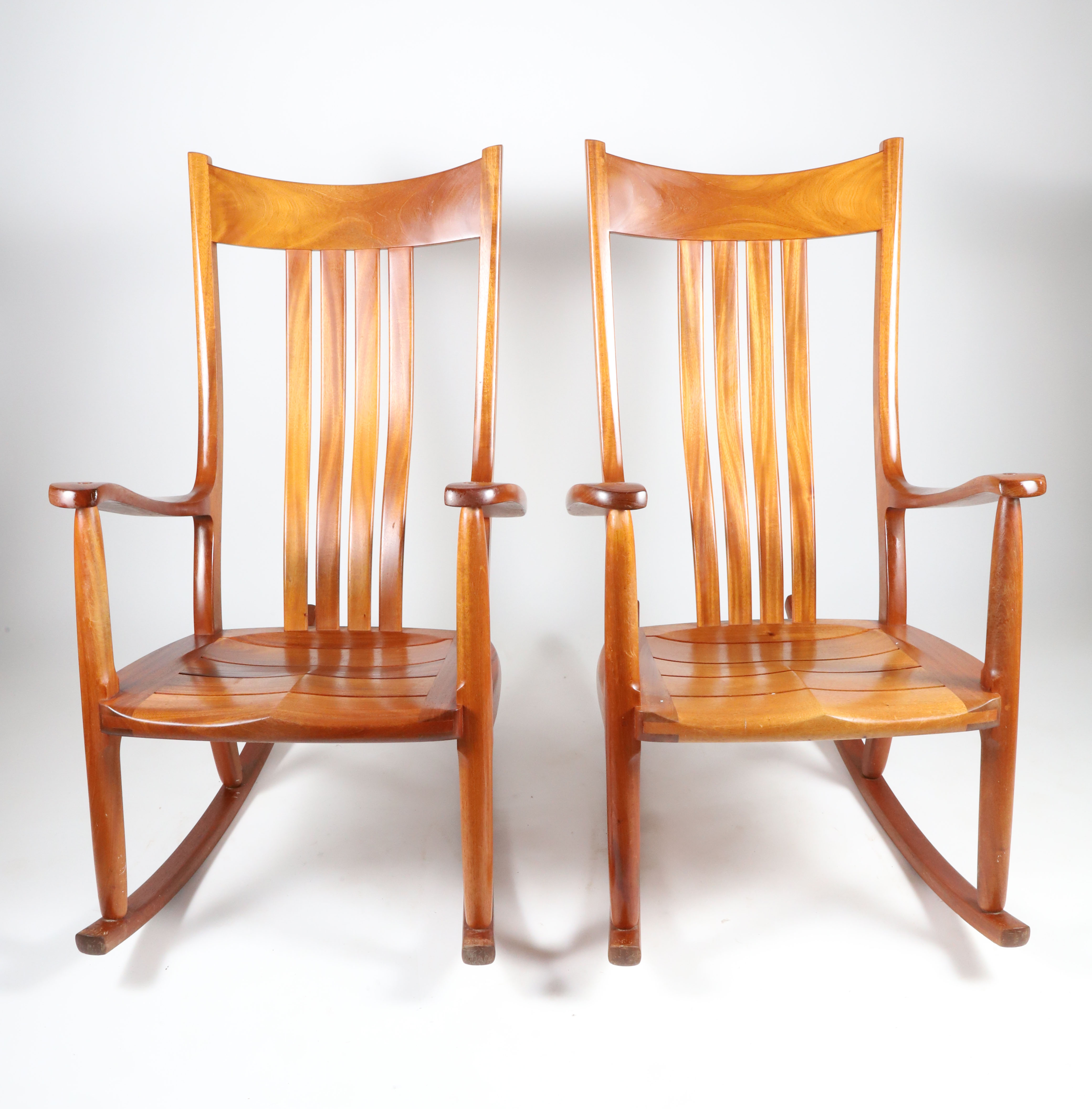 Hand Crafted Rocking Chair Pair of Hand Crafted Rocking Chairs - Pair of Hand Crafted Rocking ...