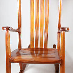 Pair of Hand Crafted Rocking Chairs by Gary Weeks & Co., Wimberly, Texas