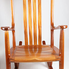 Pair of Hand Crafted Rocking Chairs by Gary Weeks & Co., Wimberly, Texas