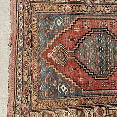Hand Knotted Antique Northwest Persian Tribal Oriental Carpet, circa 1890-1920