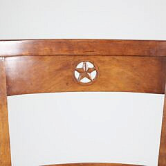 Carved Fruitwood Biedermeier Side Chair, 19th Century