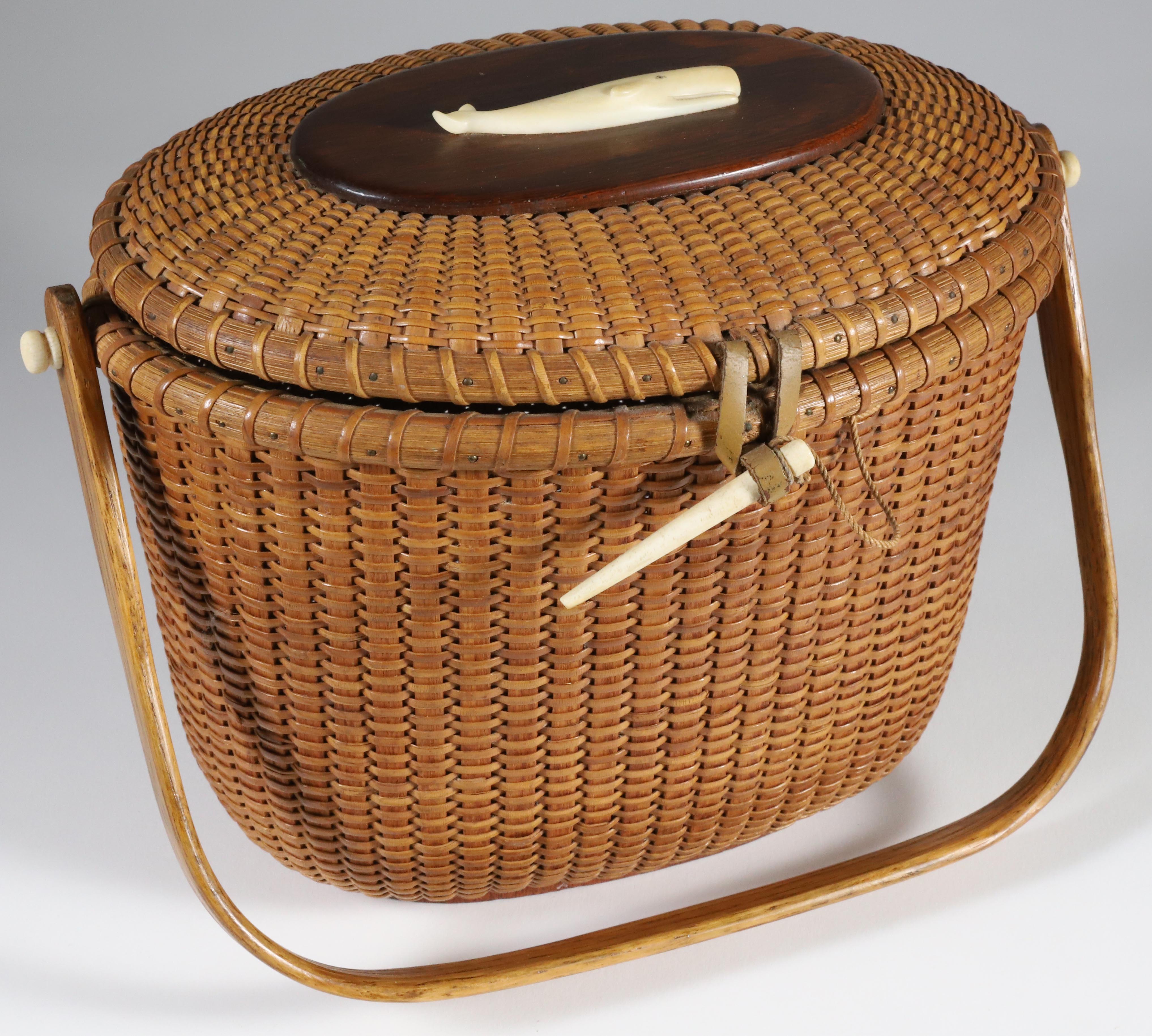 Sherwin Boyer Nantucket Friendship Basket circa 1960s - Sherwin