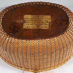 Sherwin Boyer Nantucket Friendship Basket, circa 1960s