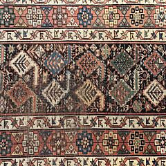 Hand Knotted Antique Northwest Persian Tribal Oriental Carpet Runner, circa 1890-1920