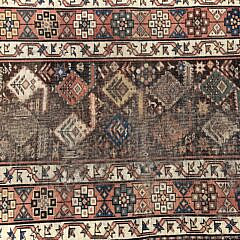 Hand Knotted Antique Northwest Persian Tribal Oriental Carpet Runner, circa 1890-1920