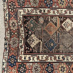 Hand Knotted Antique Northwest Persian Tribal Oriental Carpet Runner, circa 1890-1920