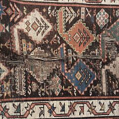 Hand Knotted Antique Northwest Persian Tribal Oriental Carpet Runner, circa 1890-1920