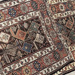Hand Knotted Antique Northwest Persian Tribal Oriental Carpet Runner, circa 1890-1920