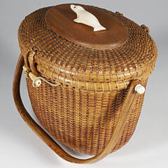 Jose Formoso Reyes Nantucket Friendship Basket, circa 1960s