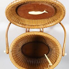 Jose Formoso Reyes Nantucket Friendship Basket, circa 1960s