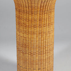 Nantucket Basket Woven Vase, circa 2000