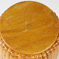 Nantucket Basket Woven Vase, circa 2000