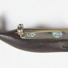 Charlie Sayle Sr Carved Ebony Sperm Whale Pin