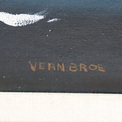 Vernon Broe Oil on Artist Board “Sailing Day”