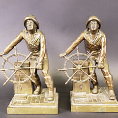 4183-955 Bronze Sailor Bookends A