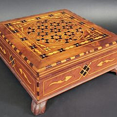 4130-955 Antique Inlaid Box A