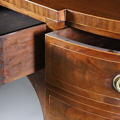 American Sheraton Inlaid Five-Drawer Sideboard, 19th Century