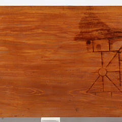 American Sheraton Inlaid Five-Drawer Sideboard, 19th Century