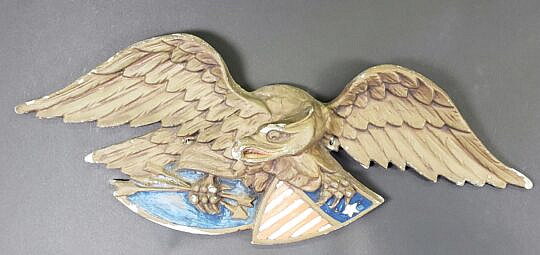 4105-955 Metal Eagle Plaque A