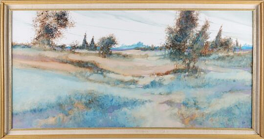 Warren Krebs Oil On Canvas "Sanford Farm"