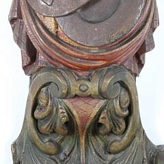 Vintage Carved Carousel Figure of a Woman from The Opera House Restaurant, Nantucket