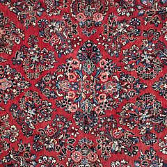 Semi Antique Persian Hand Knotted Wool Sarouk Oriental Carpet