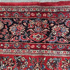 Semi Antique Persian Hand Knotted Wool Sarouk Oriental Carpet