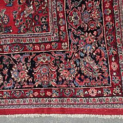 Semi Antique Persian Hand Knotted Wool Sarouk Oriental Carpet