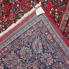 Semi Antique Persian Hand Knotted Wool Sarouk Oriental Carpet