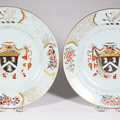 1-5525 Pr Armorial Soup Plates A 9863_4 JPG