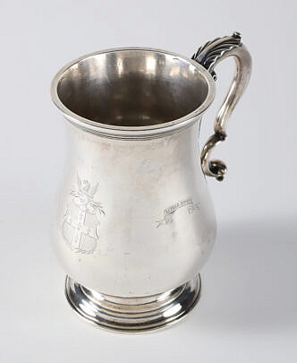 Boston Coin Silver Porringer Stamped L. Cary, 19th Century