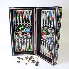 Mother Of Pearl Inlaid Game Box