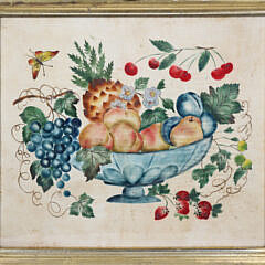 Frakter Still Life With Bowl and Butterfly 19th Century
