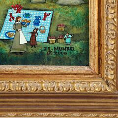 Jan L. Munro Oil on Board “Nantucket Hayride”, circa 2006