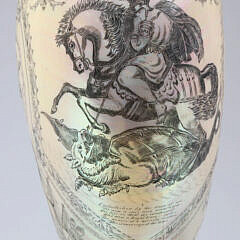 Finely Engraved Nautilus Shell on Sterling Silver Pedestal Base, circa 1850