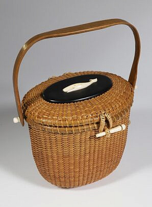 Jose Formoso Reyes Nantucket Friendship Basket, 20th Century