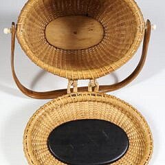 Jose Formoso Reyes Nantucket Friendship Basket, 20th Century