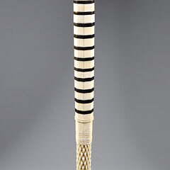 Whaler Made Senit Knot Walking Stick, mid 19th Century