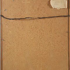 Oil on Board View of a Three Masted Ship at Full Sail