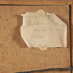 Oil on Board View of a Three Masted Ship at Full Sail