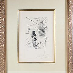 10-5555 Salvador Dali Etching Toulouse Lautrec A_IMG_0204 2