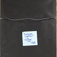 Salvador Dali Limited Edition Dry Point Etching “Toulouse Lautrec”