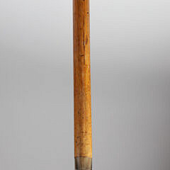 English Carved Vicious Dog Grip Walking Stick, circa 1880