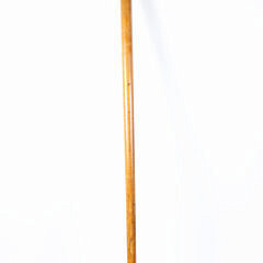 English Carved Vicious Dog Grip Walking Stick, circa 1880