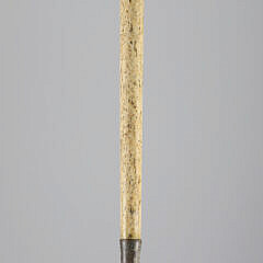 Whaler Made Clenched Fist with Snake Walking Stick, mid 19th Century